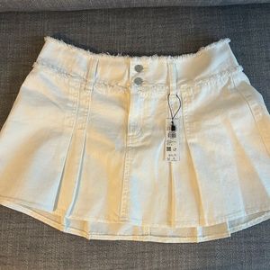 NWT Garage White Miniskirt